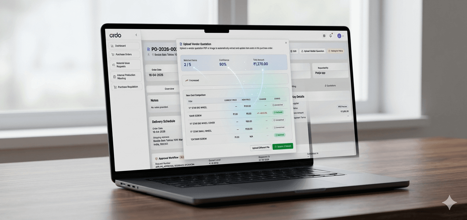 Ordo AI ERP Platform